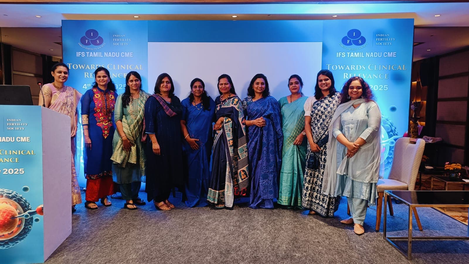 Dr.Aishwarya shared the stage with the top fertility specialist of Tamilnadu in IFS CME.