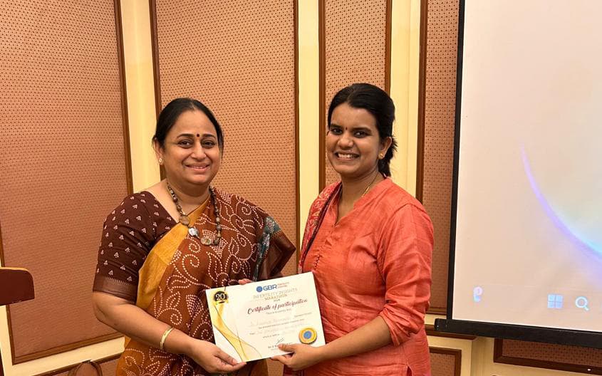 Dr.Aishwarya Parthasarathy shared the stage with Dr.G.Buvaneswari Medical Director of GBR Fertility Center.